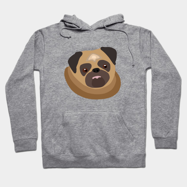 Cute fat pug – drawing of a puppy pug